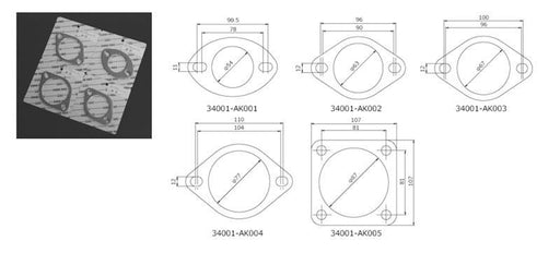 HKS Gasket 85mm Universal EX (2pcs) - Premium Exhaust Gaskets from HKS - Just $12.75! Shop now at WinWithDom INC. - DomTuned