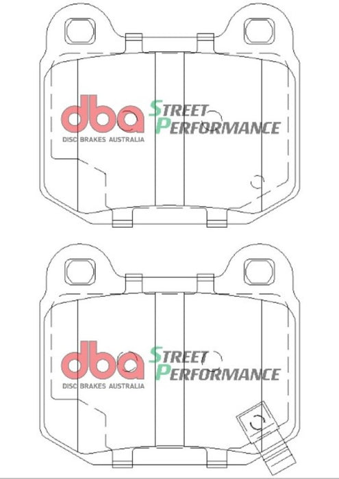 DBA 03-06 EVO / 04-09 STi / 03-07 350Z Track Edition/G35 w/ Brembo SP500 Rear Brake Pads - Premium Brake Pads - Performance from DBA - Just $111.20! Shop now at WinWithDom INC. - DomTuned