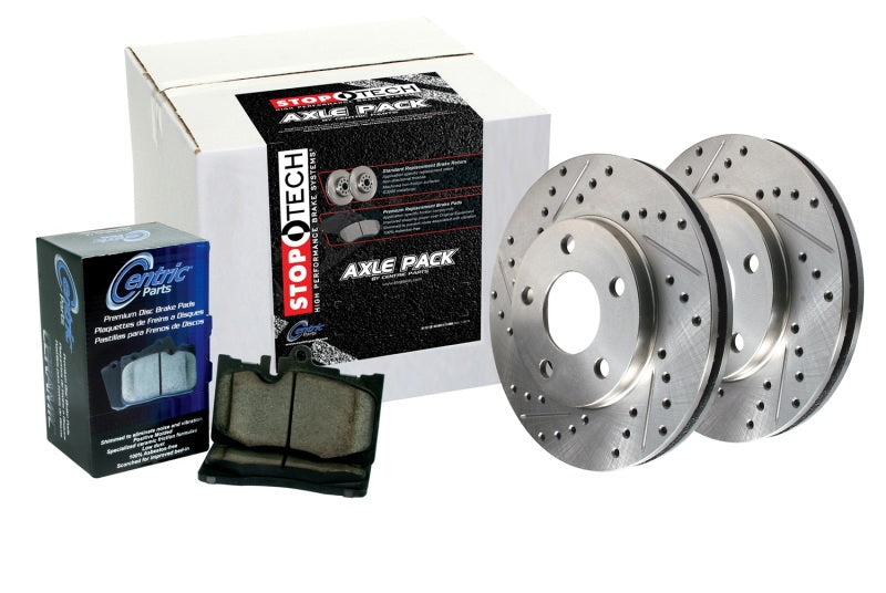 Sport Axle Pack, Slotted, Front - Premium Brake Rotors - Slotted from Stoptech - Just $729.21! Shop now at WinWithDom INC. - DomTuned