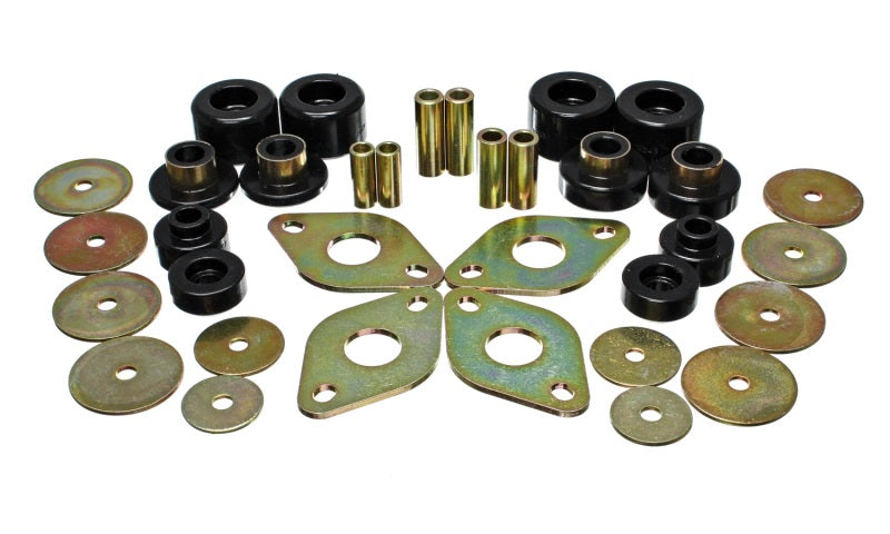 Energy Suspension 01-04 Toyota Pickup 2WD/4WD (Exc T-100/Tundra) Black Body Cab Mount Set - Premium Bushing Kits from Energy Suspension - Just $134.74! Shop now at WinWithDom INC. - DomTuned