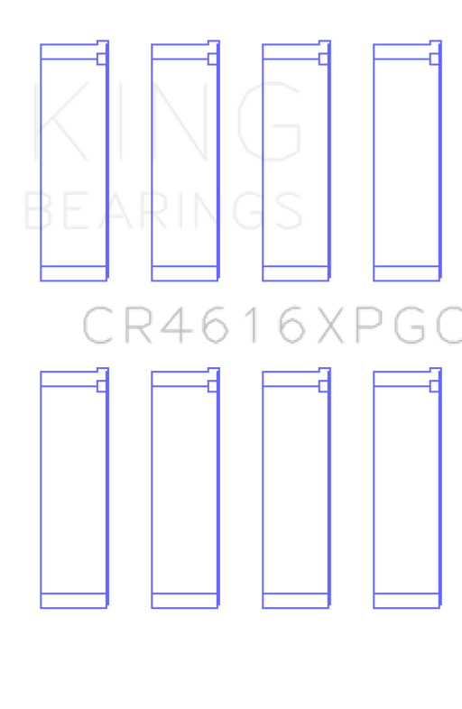 King Subaru FA20 / Toyota 4U-GSE - Size .25 Oversized Tri-Metal Connecting Rod Bearing Set - Premium Bearings from King Engine Bearings - Just $71.38! Shop now at WinWithDom INC. - DomTuned