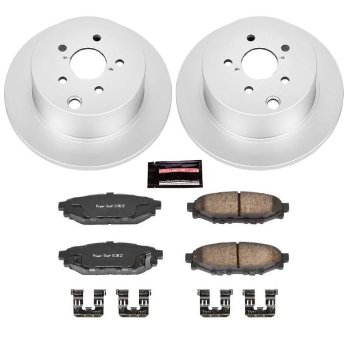 Power Stop 16-18 Subaru Crosstrek Rear Z17 Evolution Geomet Coated Brake Kit - Premium Brake Kits - Performance Blank from PowerStop - Just $167.27! Shop now at WinWithDom INC. - DomTuned