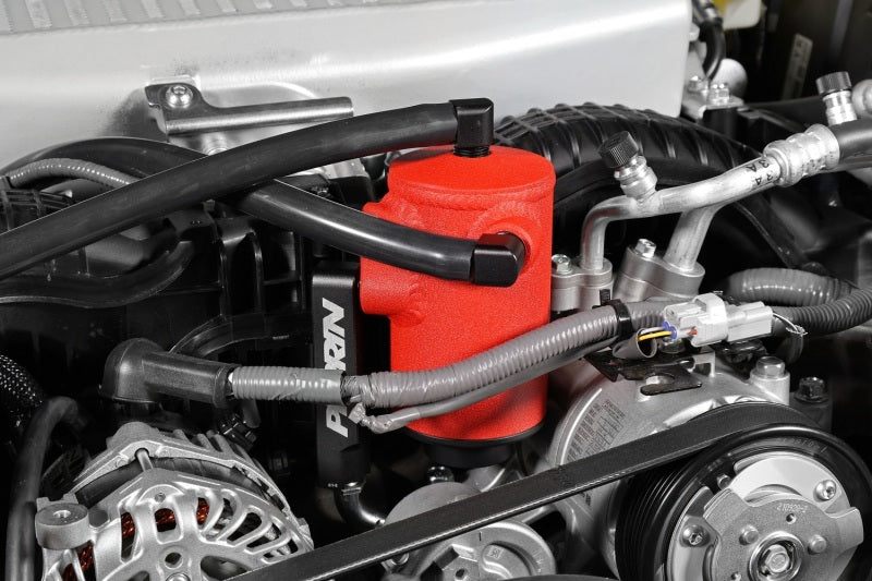 Perrin 22-23 Subaru WRX Air Oil Separator - Red - Premium Oil Separators from Perrin Performance - Just $399.50! Shop now at WinWithDom INC. - DomTuned