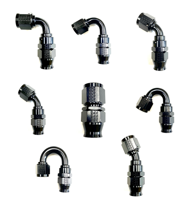 Fragola -10AN Real Street x 90 Degree Hose End Black For PTFE Hose - Premium Fittings from Fragola - Just $55.96! Shop now at WinWithDom INC. - DomTuned