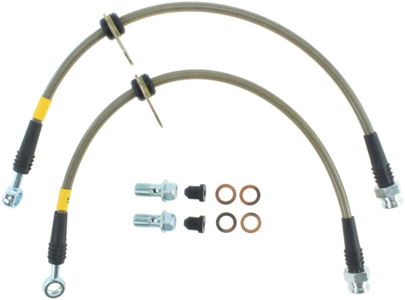 StopTech 06-12 Mitsubishi Eclipse Stainless Steel Rear Brake Lines - Premium Brake Line Kits from Stoptech - Just $64.69! Shop now at WinWithDom INC. - DomTuned