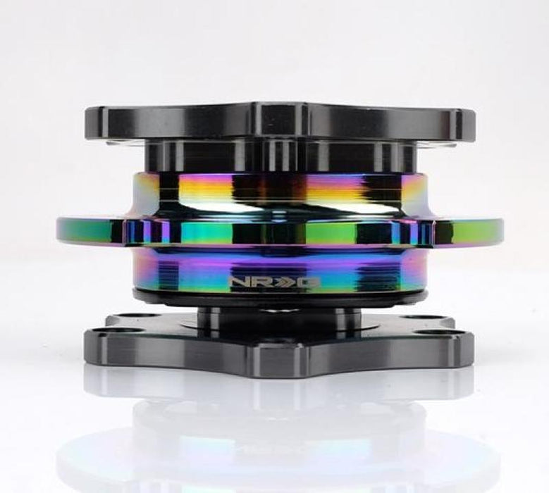 NRG Quick Release SFI SPEC 42.1 - Gun Metal Body / Gold Shinny Ring - Premium Quick Release Adapters from NRG - Just $114! Shop now at WinWithDom INC. - DomTuned