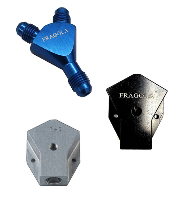 Fragola Y-Fitting -16AN Male Inlet x -12AN Male Outlets Black - Premium Fittings from Fragola - Just $84.72! Shop now at WinWithDom INC. - DomTuned