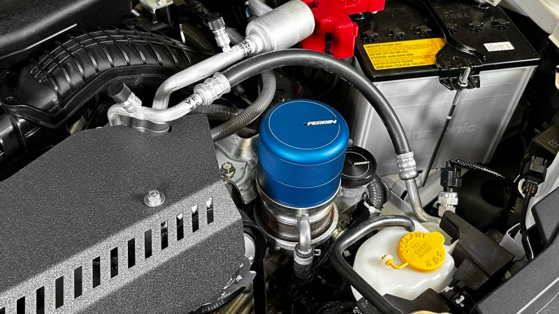 Perrin 2015+ Subaru WRX/STI Oil Filter Cover - Blue - Premium Oil Filters from Perrin Performance - Just $89.25! Shop now at WinWithDom INC. - DomTuned