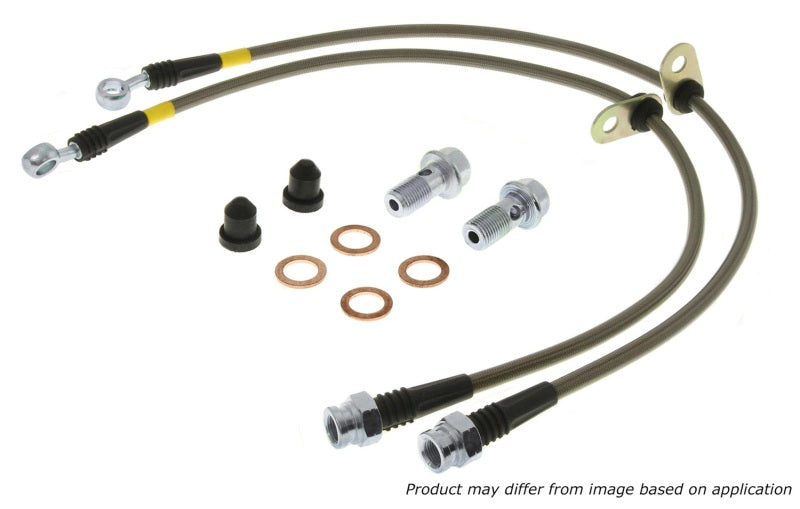 StopTech 06-17 Lexus HS250h / Toyota RAV4 Stainless Steel Front Brake Lines - Premium Brake Line Kits from Stoptech - Just $54.07! Shop now at WinWithDom INC. - DomTuned