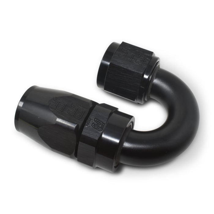Russell Performance -6 AN Black 180 Degree Full Flow Swivel Hose End - Premium Fittings from Russell - Just $19.95! Shop now at WinWithDom INC. - DomTuned