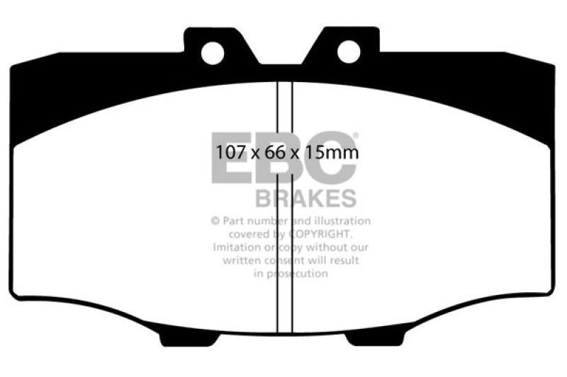 EBC 84-88 Toyota 4 Runner 2.4 Yellowstuff Front Brake Pads - Premium Brake Pads - Performance from EBC - Just $128.87! Shop now at WinWithDom INC. - DomTuned