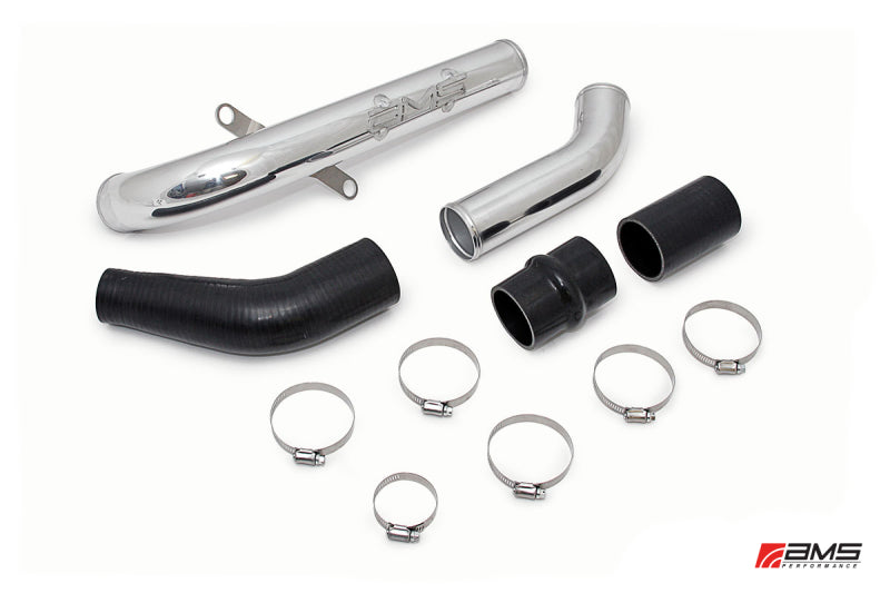 AMS Performance 08-15 Mitsubishi EVO X Upper I/C Pipe - Polished - Premium Intercooler Pipe Kits from AMS - Just $290.95! Shop now at WinWithDom INC. - DomTuned