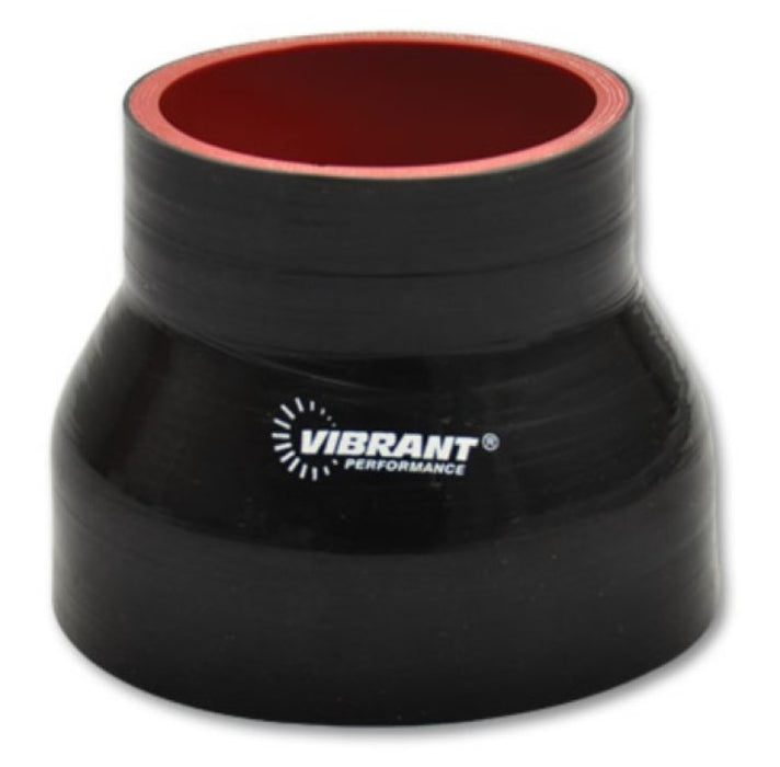 Vibrant 4 Ply Reducer Coupling 5in x 4in x 4.5in Long (BLACK) - Premium Silicone Couplers & Hoses from Vibrant - Just $59.99! Shop now at WinWithDom INC. - DomTuned