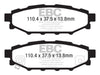 EBC 12+ Subaru BRZ 2.0 (solid rear rotors) Greenstuff Rear Brake Pads - Premium Brake Pads - Performance from EBC - Just $115.98! Shop now at WinWithDom INC. - DomTuned