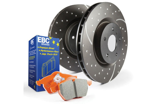 EBC S8 Kits Orangestuff Pads and GD Rotors - Premium Brake Rotors - Slot & Drilled from EBC - Just $379.46! Shop now at WinWithDom INC. - DomTuned