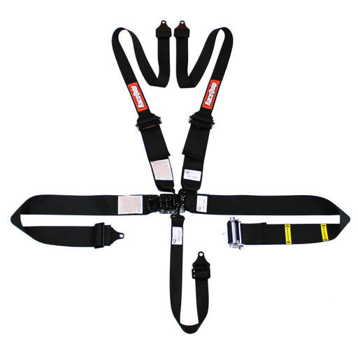 RaceQuip L & L 5pt Ratchet HNR Harness Black - Premium Seat Belts & Harnesses from Racequip - Just $198.86! Shop now at WinWithDom INC. - DomTuned