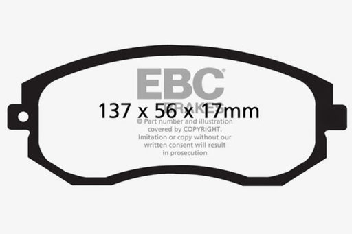 EBC 2012+ Subaru BRZ/FRS/86 2.0L Bluestuff Front Brake Pads - Premium Brake Pads - Racing from EBC - Just $128.87! Shop now at WinWithDom INC. - DomTuned