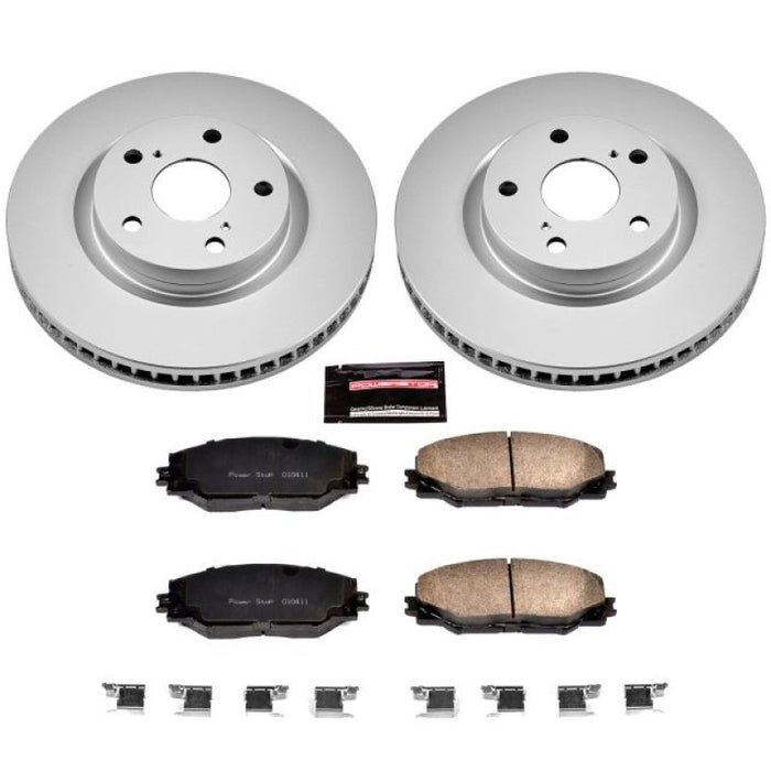 Power Stop 09-10 Pontiac Vibe Front Z17 Evolution Geomet Coated Brake Kit - Premium Brake Kits - Performance Blank from PowerStop - Just $217.11! Shop now at WinWithDom INC. - DomTuned