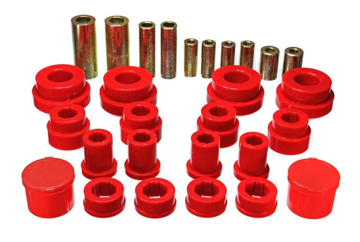 Energy Suspension 02-09 350Z / 03-07 Infiniti G35 Red Front Control Arm Bushing Set - Premium Bushing Kits from Energy Suspension - Just $184.69! Shop now at WinWithDom INC. - DomTuned
