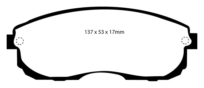 EBC 99-01 Infiniti G20 2.0 Yellowstuff Front Brake Pads - Premium Brake Pads - Performance from EBC - Just $125.74! Shop now at WinWithDom INC. - DomTuned