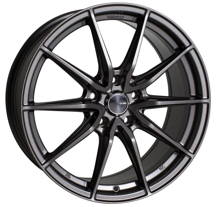 Enkei DRACO 18x8.0 5x108 40mm Offset 72.6mm Bore Anthracite Wheel - Premium Wheels - Cast from Enkei - Just $329! Shop now at WinWithDom INC. - DomTuned