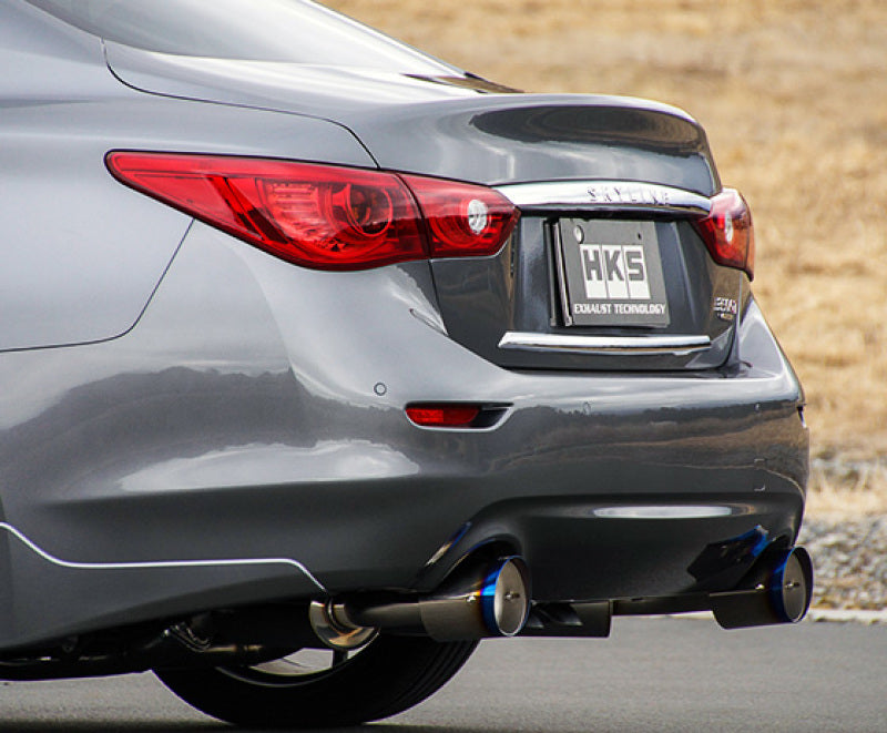 HKS Infiniti Q50 Hybrid VQ37 Dual Hi-Power Titanium Tip Catback Exhaust - Premium Catback from HKS - Just $2210! Shop now at WinWithDom INC. - DomTuned