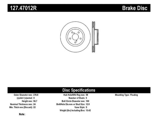 StopTech Slotted & Drilled Sport Brake Rotor - Premium Brake Rotors - Slot & Drilled from Stoptech - Just $204.23! Shop now at WinWithDom INC. - DomTuned