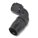 Russell Performance -6 AN Black 90 Degree Full Flow Hose End - Premium Fittings from Russell - Just $17.96! Shop now at WinWithDom INC. - DomTuned