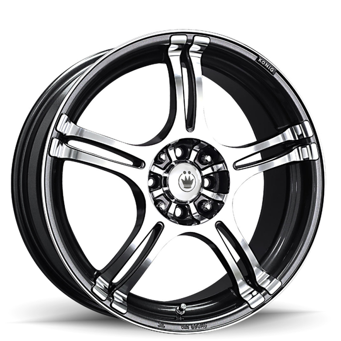 Konig Incident 13x5.5 8x100/114.3 ET38 Graphite - Premium Wheels - Cast from Konig - Just $194.38! Shop now at WinWithDom INC. - DomTuned