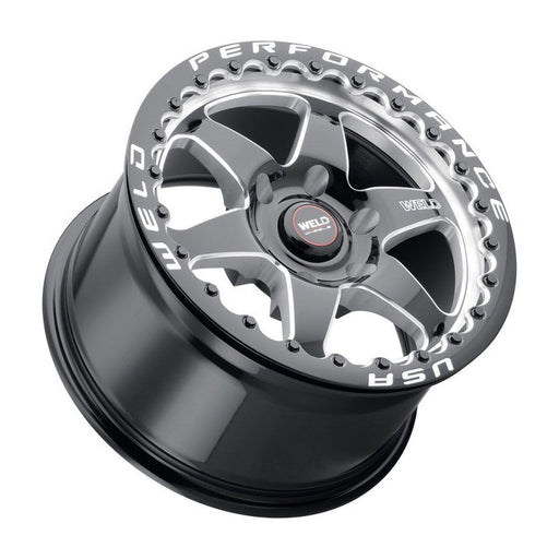 Weld S909 17x10 Ventura 6 Beadlock 6x139.7 ET25 BS6.50 Gloss BLK MIL DIA 106.1 - Premium Wheels - Cast from Weld - Just $790! Shop now at WinWithDom INC. - DomTuned