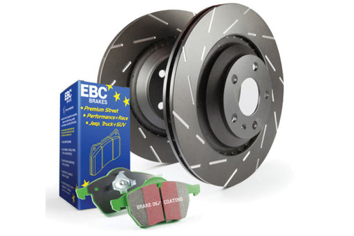 EBC S2 Brake Pad and Rotor Kit - Premium Brake Rotors - Slotted from EBC - Just $233.73! Shop now at WinWithDom INC. - DomTuned