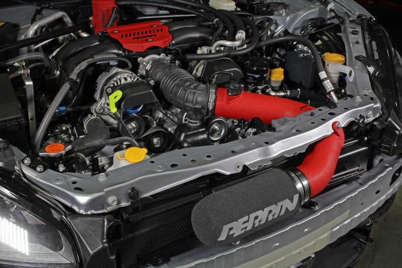 Perrin 22-23 Subaru BRZ/GR86 Cold Air Intake - Red - Premium Cold Air Intakes from Perrin Performance - Just $399.50! Shop now at WinWithDom INC. - DomTuned