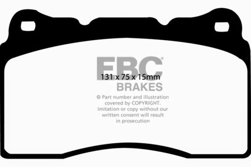 EBC 17-21 Honda Civic Type-R (FK8) Yellowstuff Front Brake Pads - Premium Brake Pads - Performance from EBC - Just $183.01! Shop now at WinWithDom INC. - DomTuned