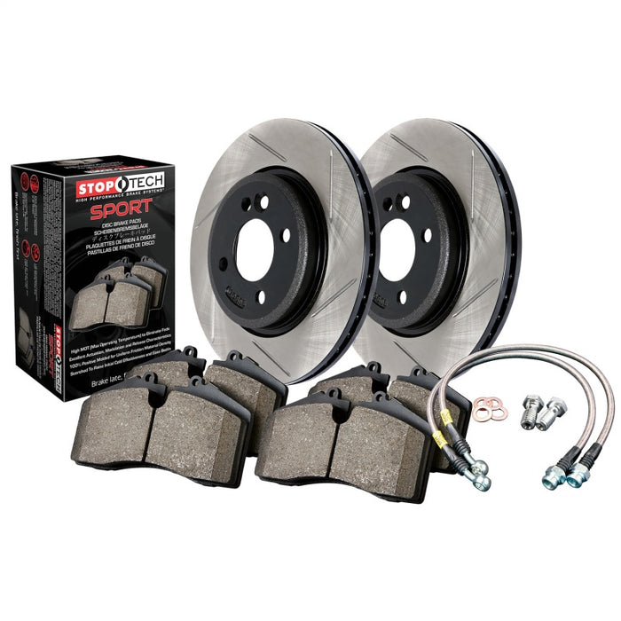 Sport Axle Pack, Slotted, Front - Premium Brake Rotors - Slotted from Stoptech - Just $729.21! Shop now at WinWithDom INC. - DomTuned