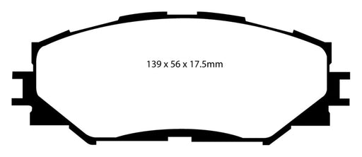 EBC 06-08 Toyota RAV 4 2.4 Greenstuff Front Brake Pads - Premium Brake Pads - Performance from EBC - Just $96.04! Shop now at WinWithDom INC. - DomTuned