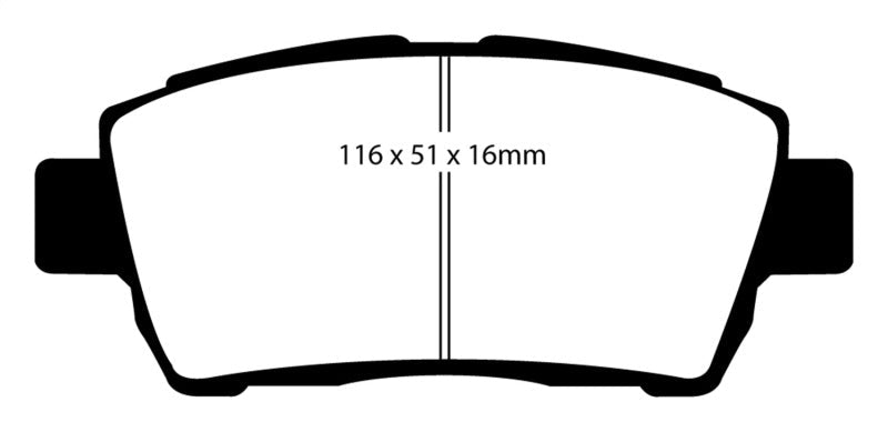 EBC 11-15 Scion IQ 1.3 Yellowstuff Front Brake Pads - Premium Brake Pads - Performance from EBC - Just $139.69! Shop now at WinWithDom INC. - DomTuned