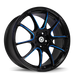 Konig Illusion 18x8 5x114.3 ET45 Black/Ball Cut Blue - Premium Wheels - Cast from Konig - Just $464.31! Shop now at WinWithDom INC. - DomTuned