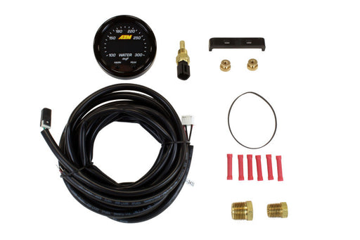 AEM X-Series Temperature 100-300F Gauge Kit (ONLY Black Bezel and Water Temp. Faceplate) - Premium Gauges from AEM - Just $209.95! Shop now at WinWithDom INC. - DomTuned