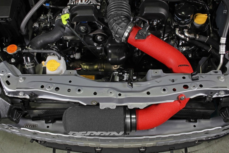 Perrin 22-23 Subaru BRZ/GR86 Cold Air Intake - Red - Premium Cold Air Intakes from Perrin Performance - Just $399.50! Shop now at WinWithDom INC. - DomTuned