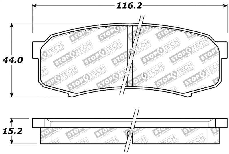 StopTech Performance 96-09 Lexus GX 470/LX 450/LX 470/LX 570 Rear Brake Pads