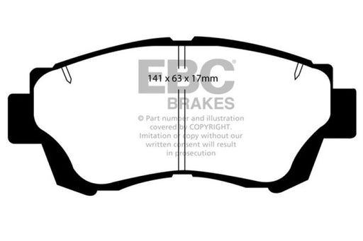 EBC 92-96 Lexus ES300 3.0 Yellowstuff Front Brake Pads - Premium Brake Pads - Performance from EBC - Just $150.53! Shop now at WinWithDom INC. - DomTuned