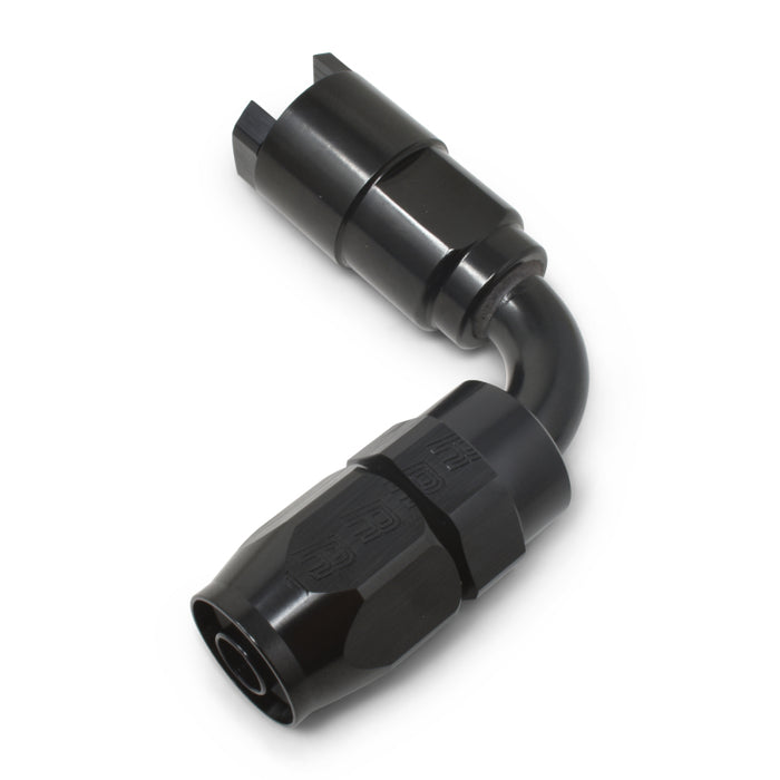 Russell Performance 3/8in SAE Quick Disc Female to -6 Hose Black 90 Degree Hose End - Premium Fittings from Russell - Just $22.95! Shop now at WinWithDom INC. - DomTuned