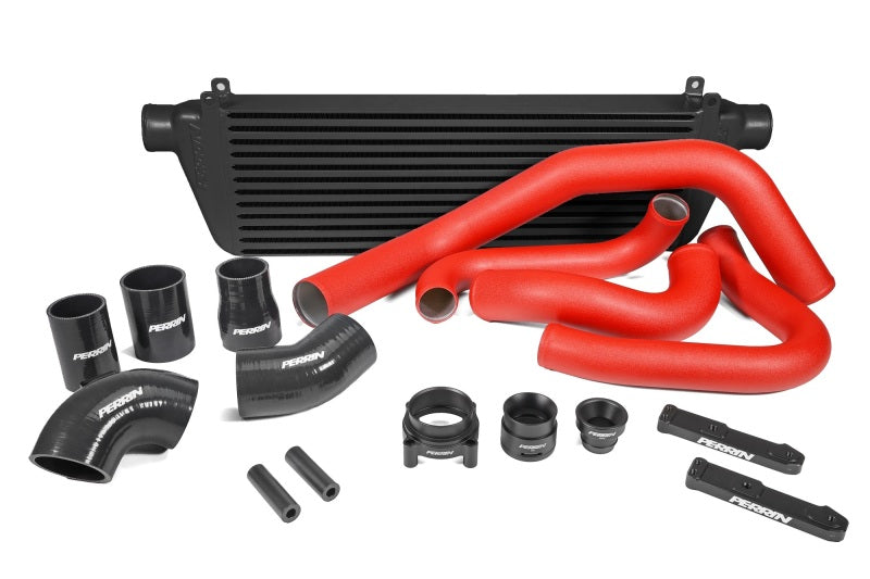 Perrin 22-23 Subaru WRX Front Mount Intercooler Kit (Red Tubes & Black Core) - Premium Intercoolers from Perrin Performance - Just $1299.65! Shop now at WinWithDom INC. - DomTuned