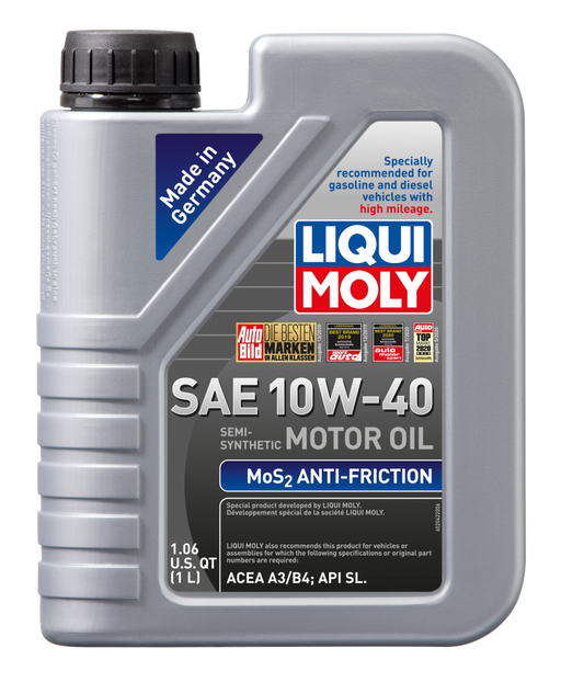 LIQUI MOLY 1L MoS2 Anti-Friction Motor Oil 10W40 - Premium Motor Oils from LIQUI MOLY - Just $203.88! Shop now at WinWithDom INC. - DomTuned