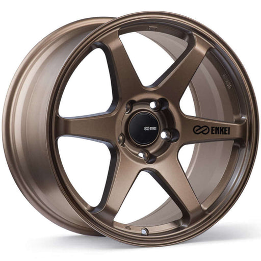 Enkei T6R 18x9.5 45mm Offset 5x120 Bolt Pattern 72.6 Bore Matte Bronze Wheel - Premium Wheels - Cast from Enkei - Just $276! Shop now at WinWithDom INC. - DomTuned