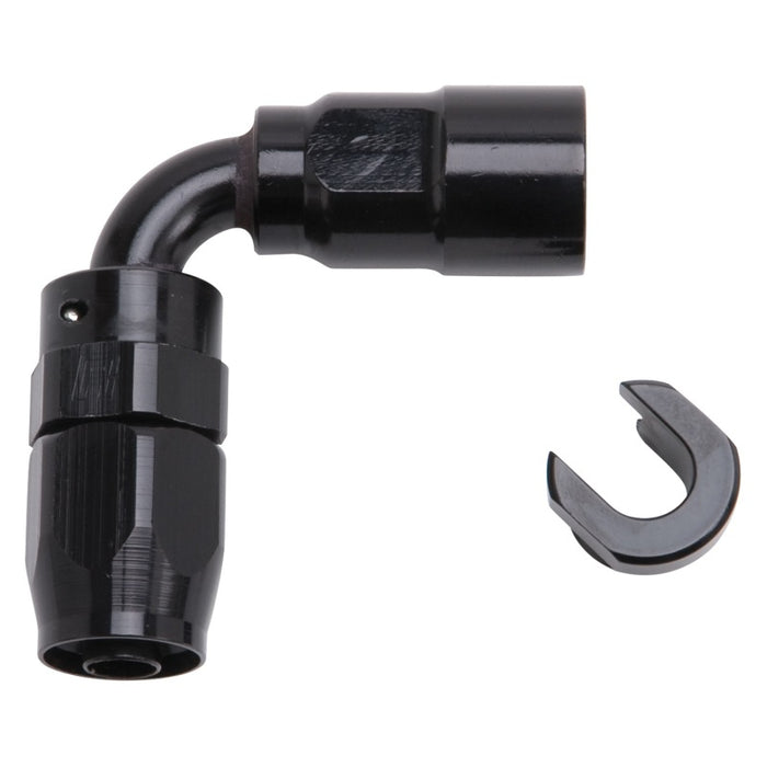 Russell Performance 3/8in SAE Quick Disc Female to -6 Hose Black 90 Degree Hose End - Premium Fittings from Russell - Just $22.95! Shop now at WinWithDom INC. - DomTuned