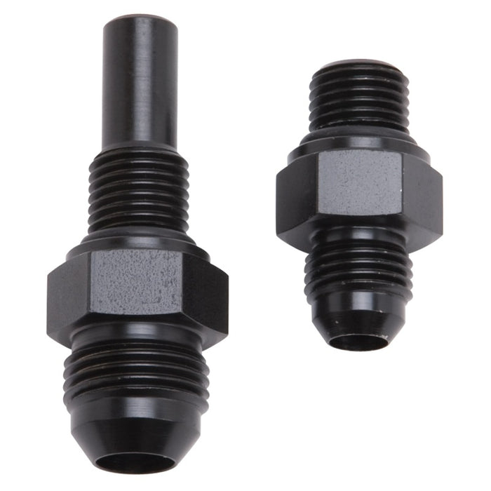 Russell Performance -6 AN to 4L80 Transmission Ports Adapter Fittings (Qty 2) - Black Zinc - Premium Fittings from Russell - Just $17.96! Shop now at WinWithDom INC. - DomTuned