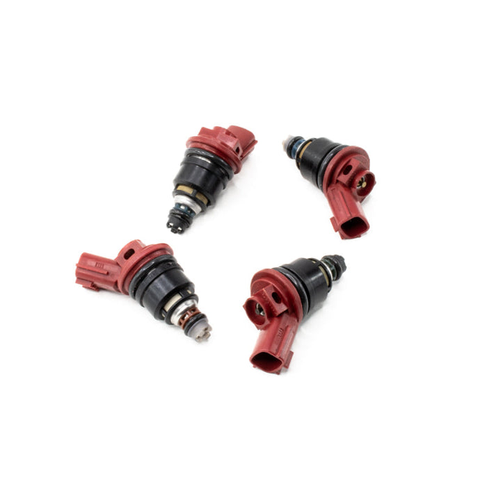 DeatschWerks Nissan G20 / SR20 / 240sx SR/KA 270cc Side Feed Injectors - Premium Fuel Injector Sets - 4Cyl from DeatschWerks - Just $369.00! Shop now at WinWithDom INC. - DomTuned