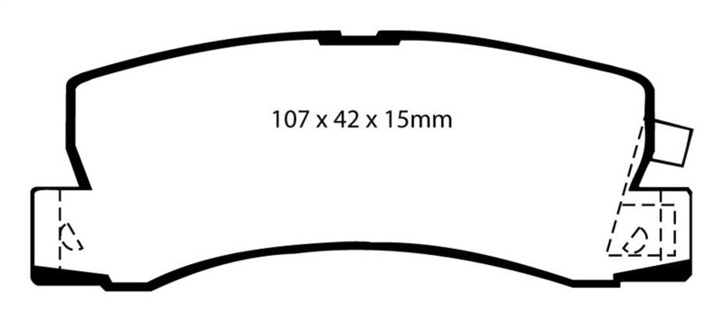 EBC 90-91 Lexus ES250 2.5 Yellowstuff Rear Brake Pads - Premium Brake Pads - Performance from EBC - Just $96.38! Shop now at WinWithDom INC. - DomTuned