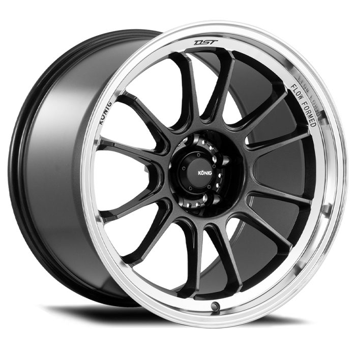 Konig Hypergram 18x11 5x112 ET40 Metallic Carbon w/ Machined Lip - Premium Wheels - Cast from Konig - Just $313.48! Shop now at WinWithDom INC. - DomTuned